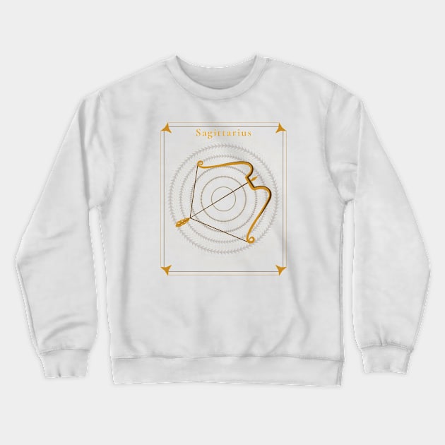 Sagittarius | Astrology Zodiac Sign Design Crewneck Sweatshirt by The Witch's Life